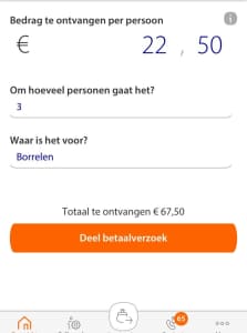 Betaalapps Rabo betaalverzoek